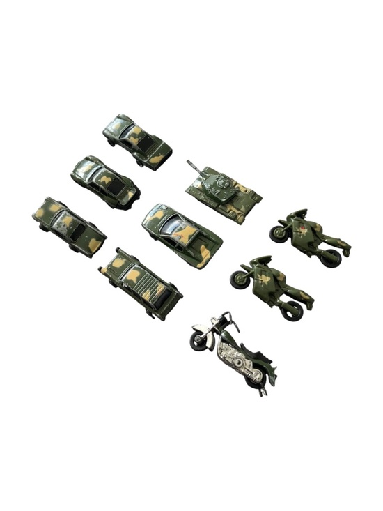 Rare Vintage Diecast Army Military Vehicles- Lot of 16- Cars, Motorcycles, Tanks - Picture 2 of 9